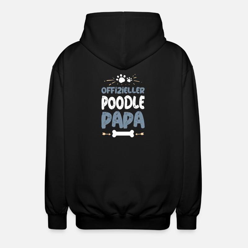 Poodle - Unisex Hooded Jacket - black