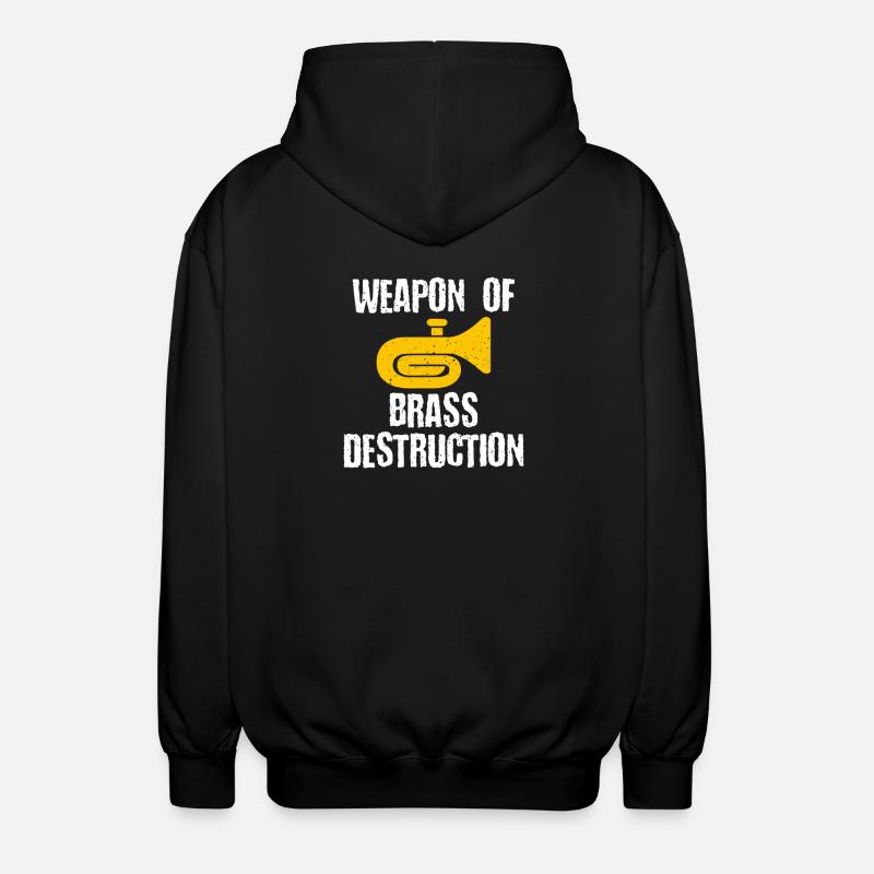 Messingzerstörung: Messingwaffe - Unisex Kapuzenjacke - Schwarz