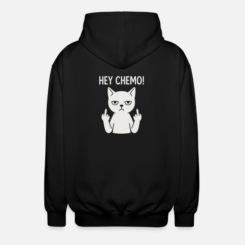Chat de soutien chimio-chimio-insolent - Veste à capuche unisexe - noir