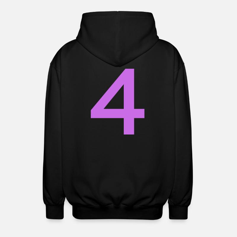 4 - Unisex Hooded Jacket - black