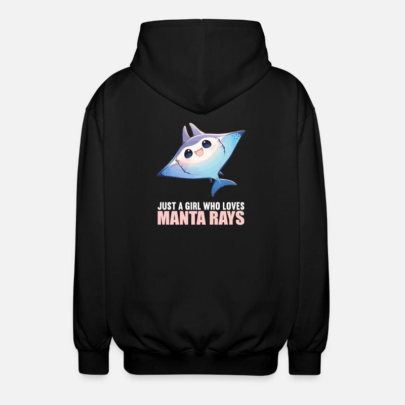 Rays Manta Rays - Unisex Hooded Jacket - black