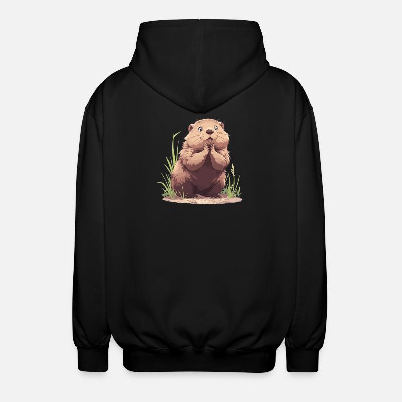 Marmottes Marmotte - Veste à capuche unisexe - noir