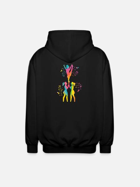 Cheerleader Cheer Mom Cheerleading - Unisex Hooded Jacket - black