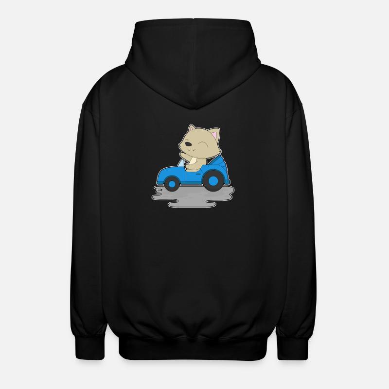 Cat Car - Veste à capuche unisexe - noir