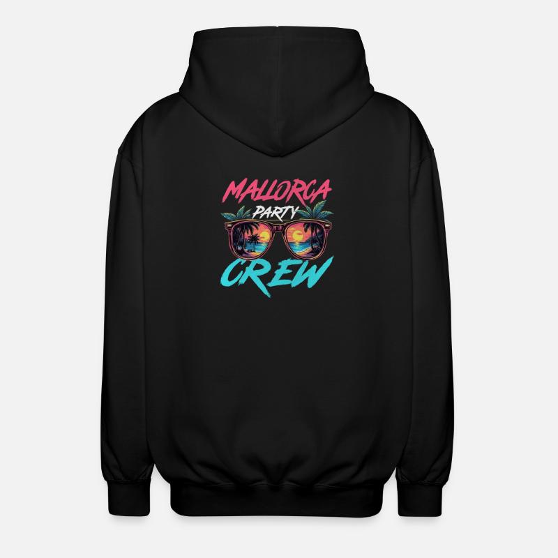 Mallorca Party Crew - Veste à capuche unisexe - noir