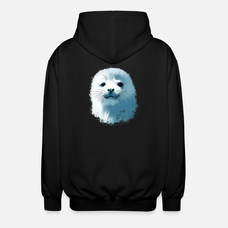 Bébé phoque - Veste à capuche unisexe - noir