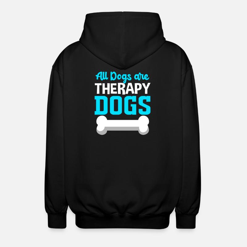 Chien de thérapie - Veste à capuche unisexe - noir