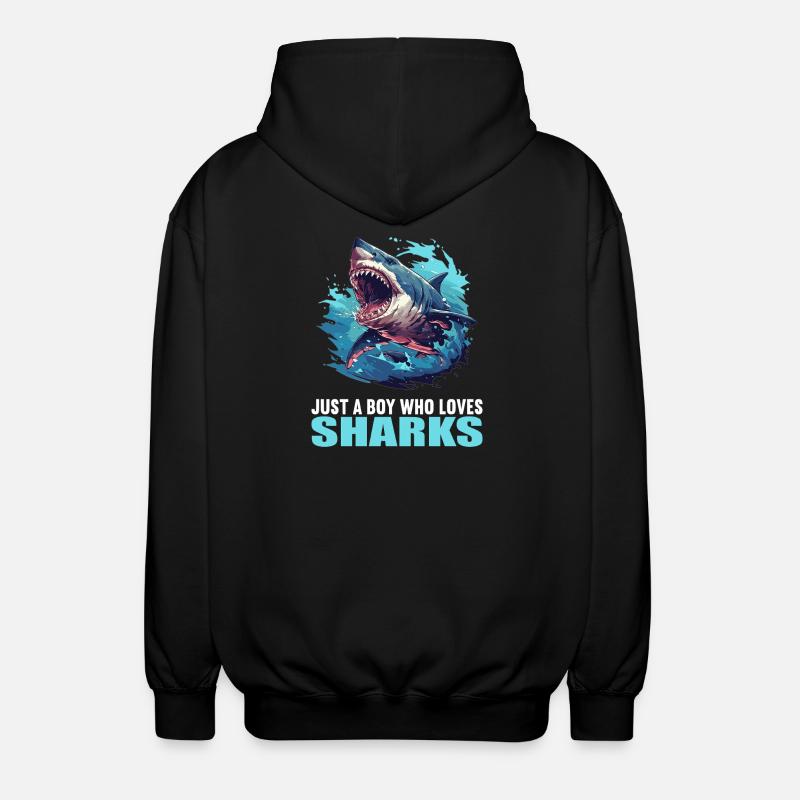 Requins Requin - Veste à capuche unisexe - noir