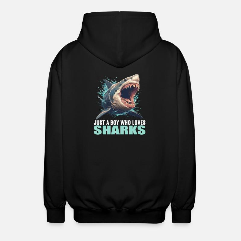 Requins Requin - Veste à capuche unisexe - noir