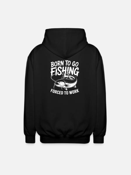 Né pour la pêche - Veste à capuche unisexe - noir