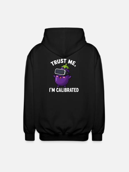 Eggplant Comic Saying Gamer Cartoon - Unisex Hooded Jacket - black