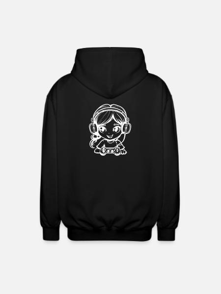Filles gamers - Veste à capuche unisexe - noir