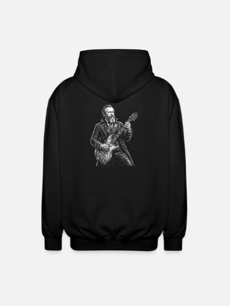 Rutherford B Hayes mit Gitarre - Unisex Kapuzenjacke - Schwarz