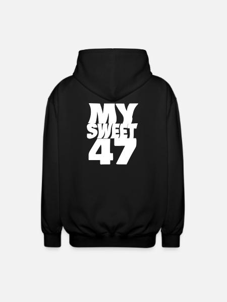47 - Unisex Hooded Jacket - black
