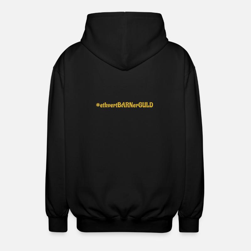 #ethvertBARNerGULD - Veste à capuche unisexe - noir