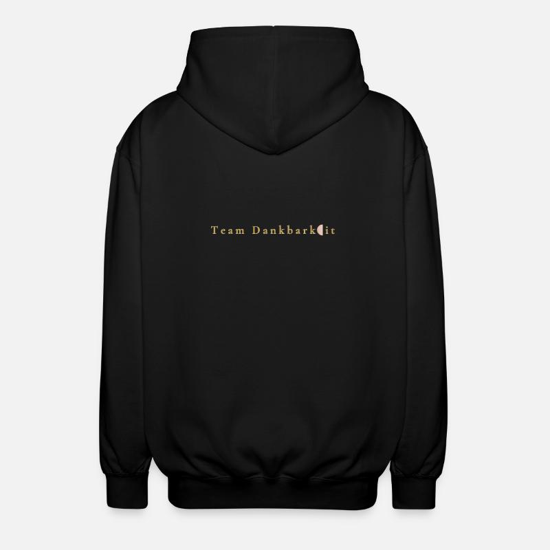 Botschaft - Team Dankbarkeit - Unisex Kapuzenjacke - Schwarz