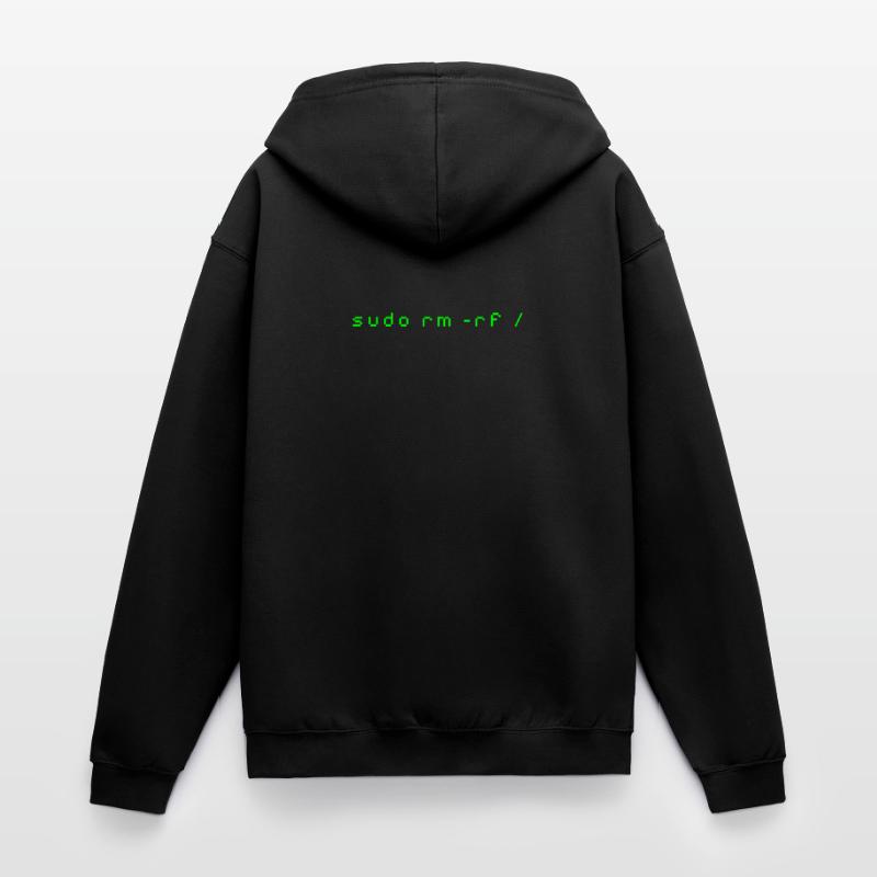 Linux rm-rf T-Shirt - Admin Sys & Dev Order Unisex Hooded Jacket