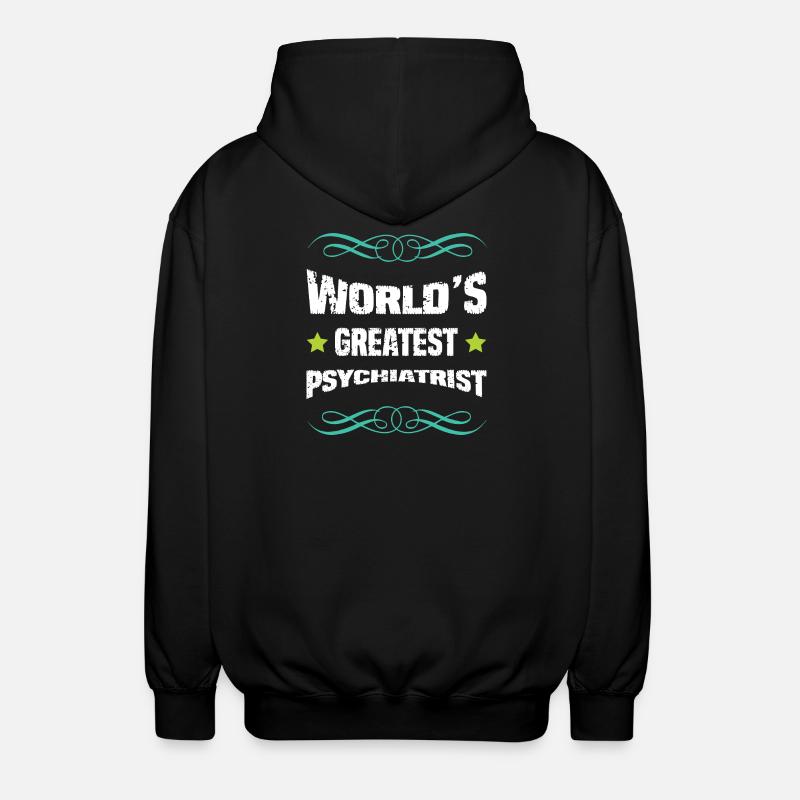 Weltbester Psychiater - Unisex Kapuzenjacke - Schwarz