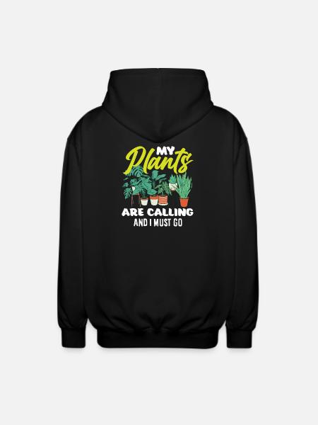 Garden & Plant Lovers Gifts - Unisex Hooded Jacket - black
