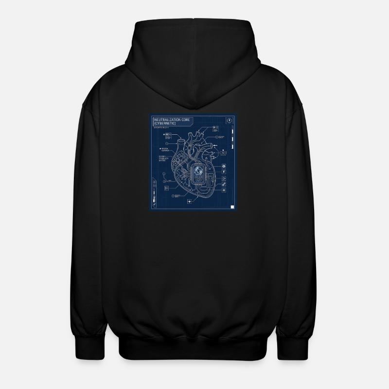 Cybernétique - Veste à capuche unisexe - noir
