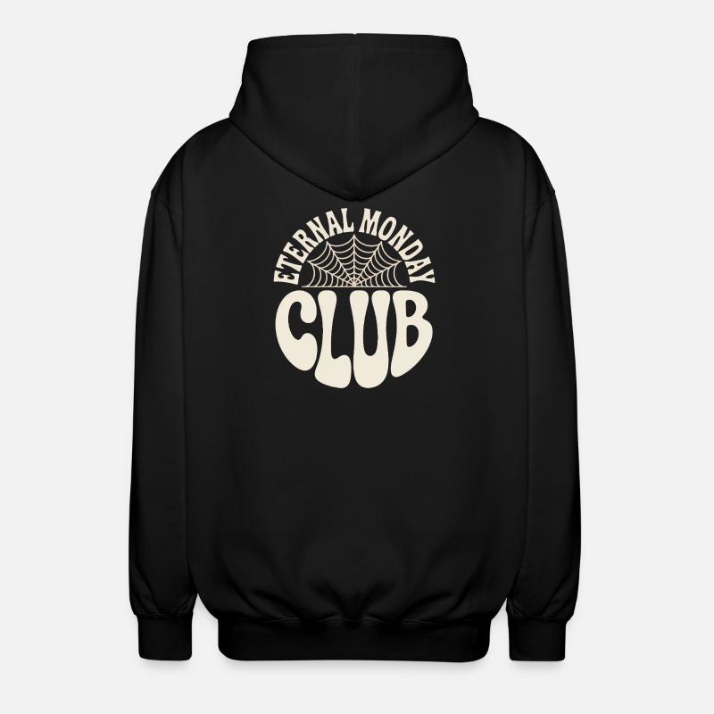 Emerald Monday Club Logo - Unisex Hooded Jacket - black
