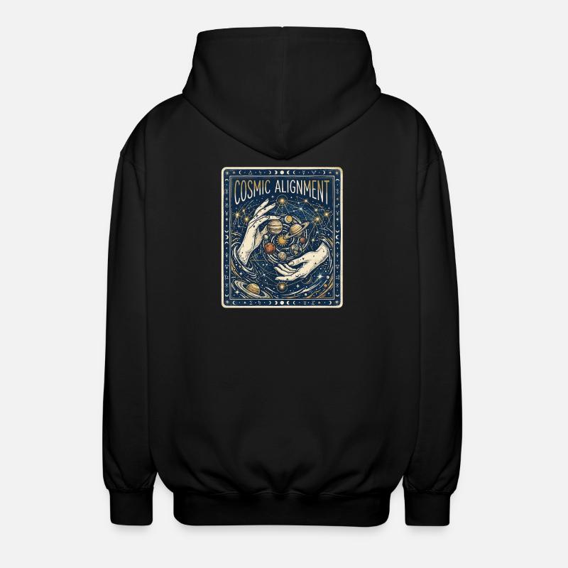 Cosmic Alignment - Unisex Kapuzenjacke - Schwarz