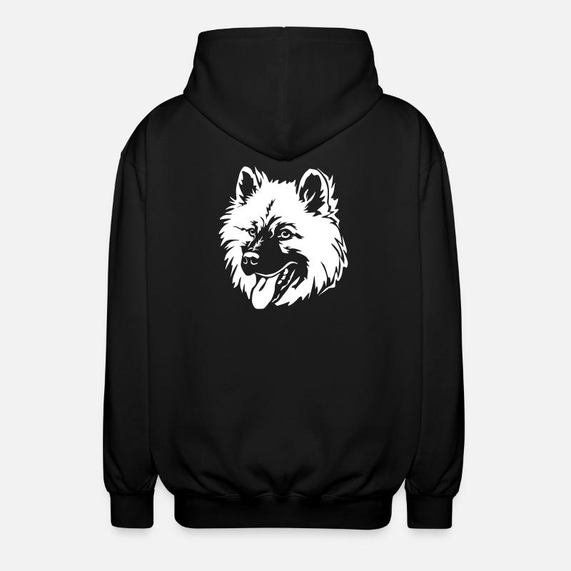 Tête Eurasier "Black Edition" - Veste à capuche unisexe - noir
