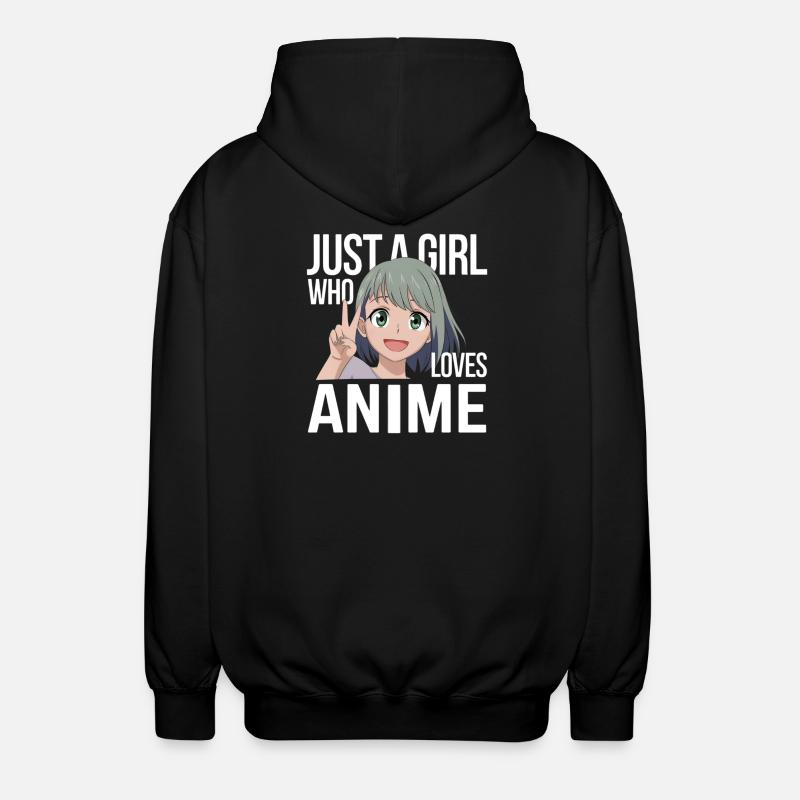 Citation de fan d’anime - Veste à capuche unisexe - noir