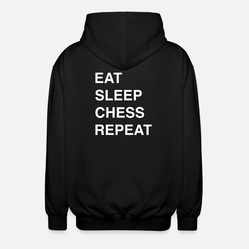 Chess ideas and chess sayings - Unisex Hooded Jacket - black