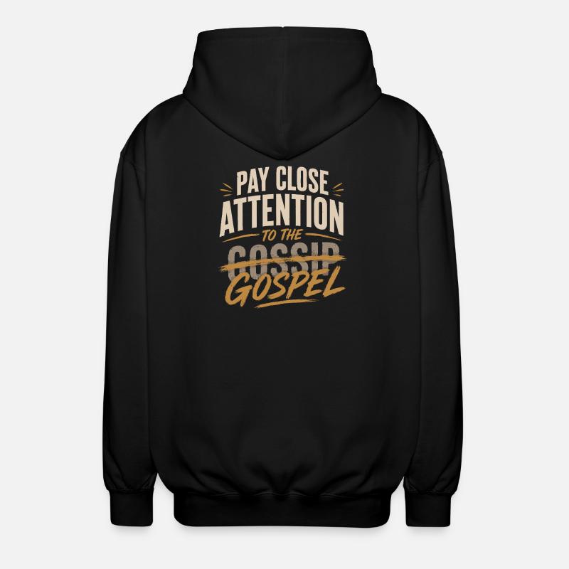 N’écoute pas les ragots - Veste à capuche unisexe - noir