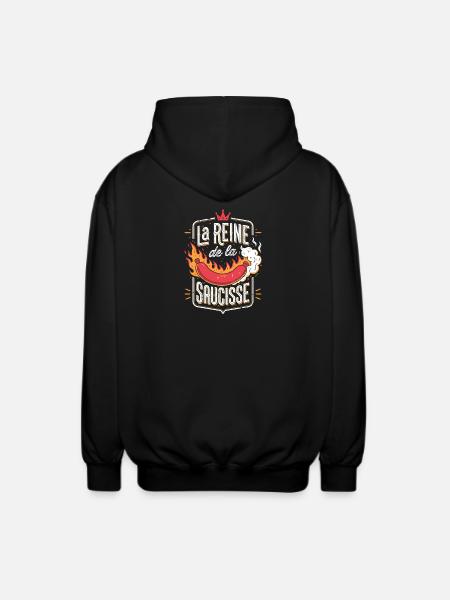 La Reine de la Saucisse - Veste à capuche unisexe - noir