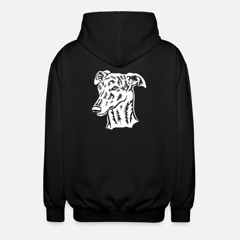 Galgo Head "Black Edition" - Unisex Hooded Jacket - black