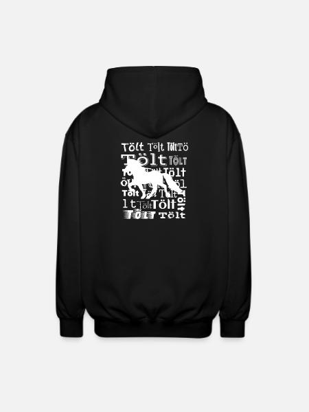 Edles Islandpferd Tölt Statement - Unisex Kapuzenjacke - Schwarz