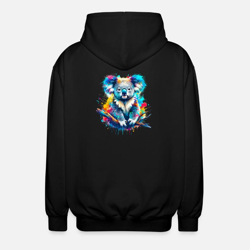 Koala - Veste à capuche unisexe - noir