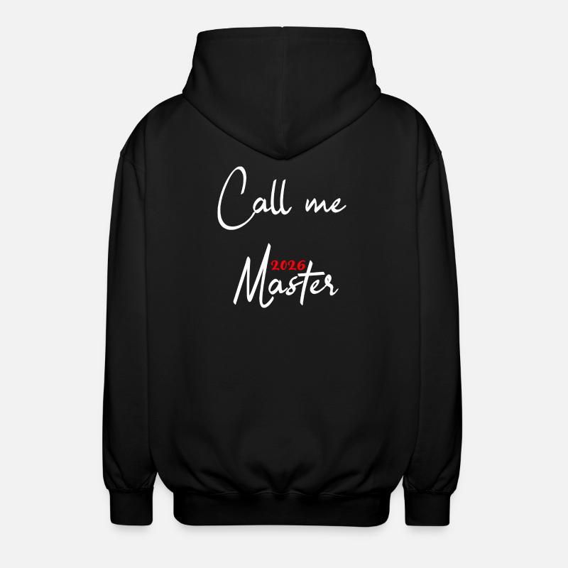 Master's Degree Graduation 2026 - Unisex Hooded Jacket - black