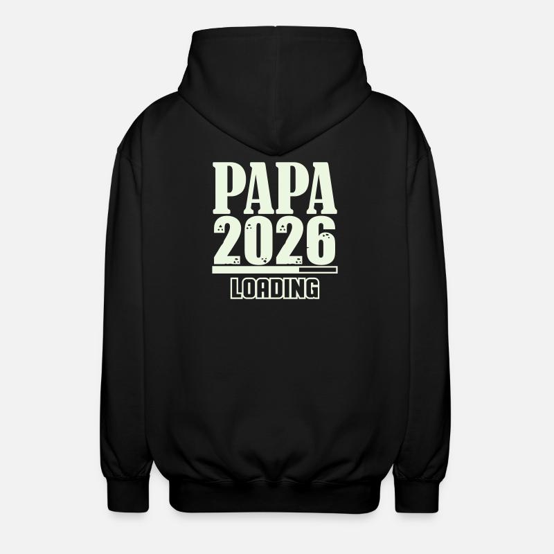 Papa 2026 Loading - Unisex Hooded Jacket - black