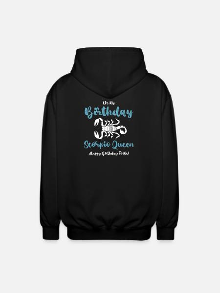 Sternzeichen Skorpion - Unisex Kapuzenjacke - Schwarz