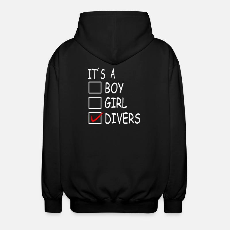 Divers Transgeschlechtlichkeit - Unisex Kapuzenjacke - Schwarz
