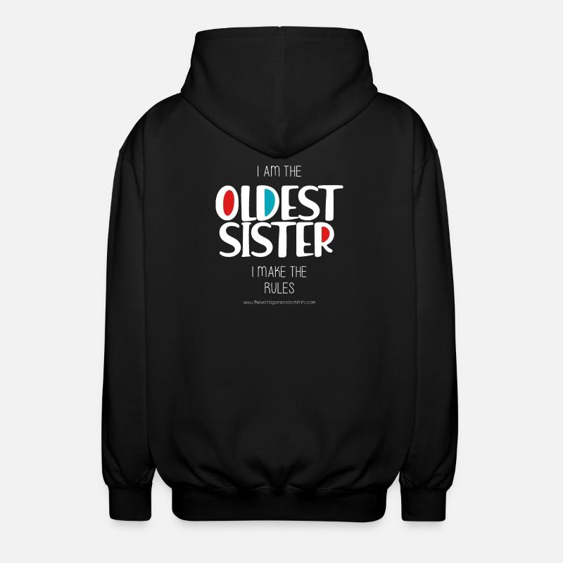 Älteste Schwester - Unisex Kapuzenjacke - Schwarz