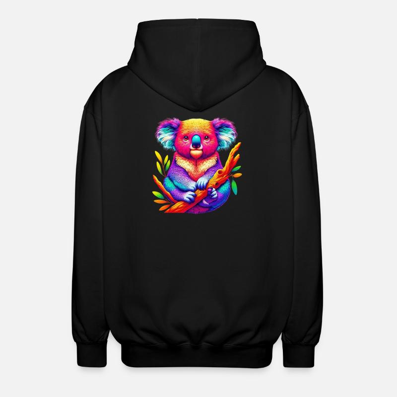 Koala - Unisex Kapuzenjacke - Schwarz