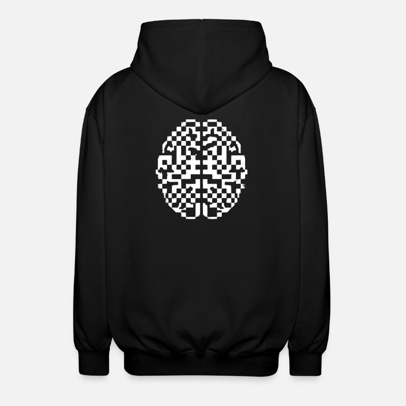Intelligence cérébrale numérique - Veste à capuche unisexe - noir