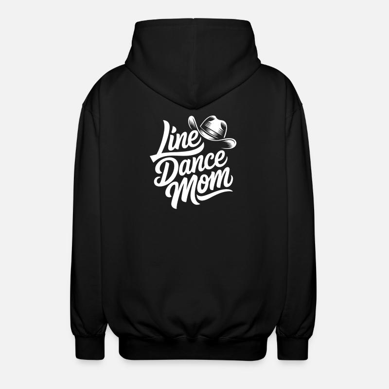 Line Dance Mama - Unisex Kapuzenjacke - Schwarz