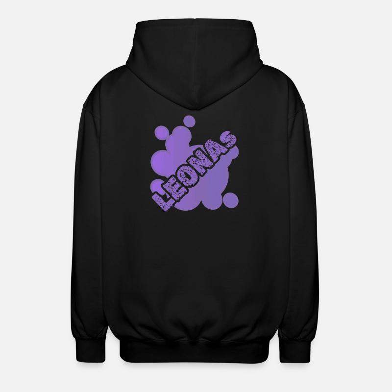 Leonas als Tier - Unisex Kapuzenjacke - Schwarz