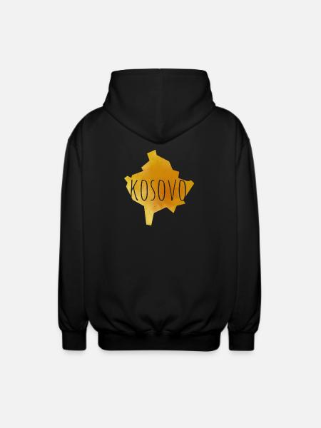 kosovo - Unisex Hooded Jacket - black