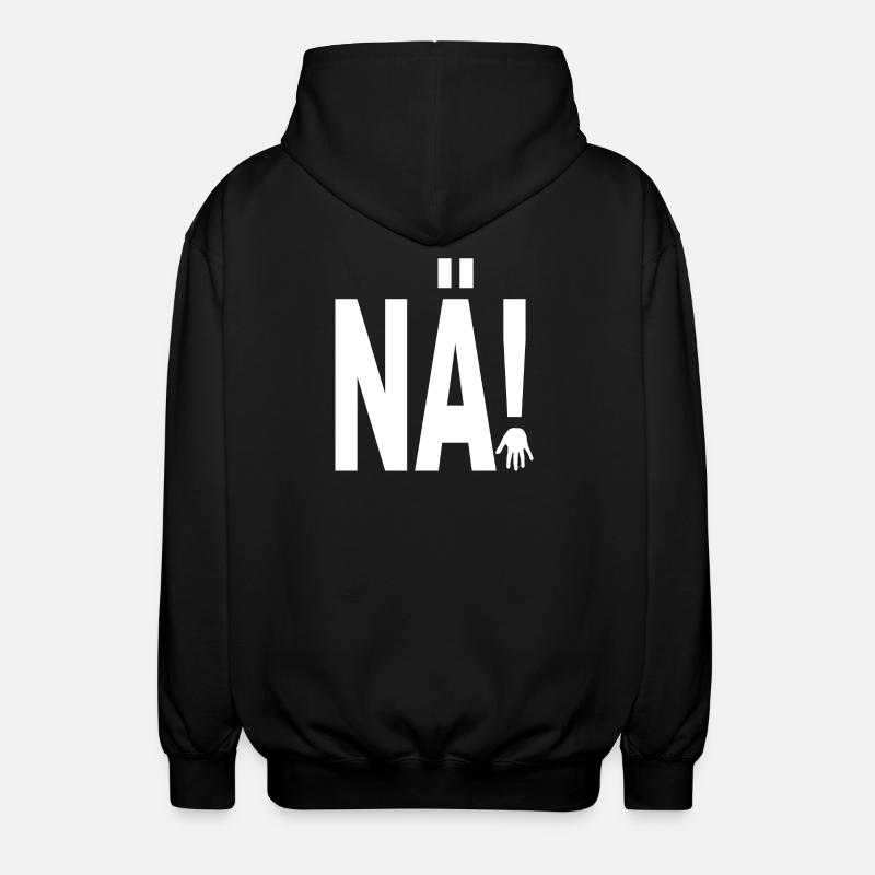 NÄ! - Unisex Kapuzenjacke - Schwarz