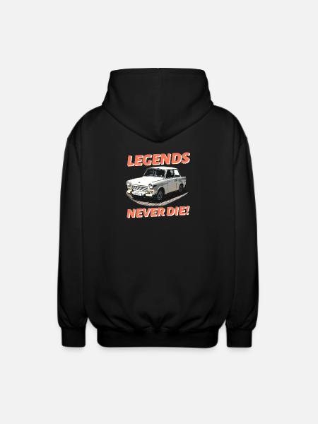 Legends never die - Unisex Hooded Jacket - black