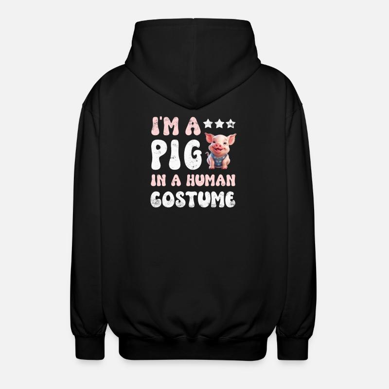 Cochons - Veste à capuche unisexe - noir