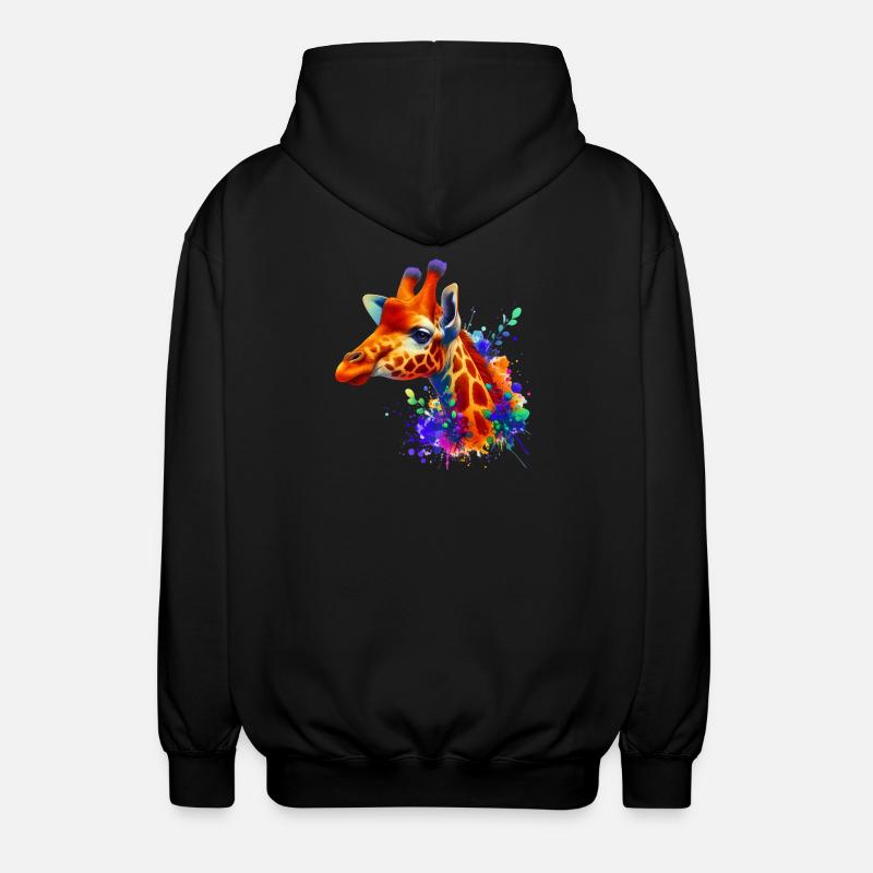 Girafe - Veste à capuche unisexe - noir