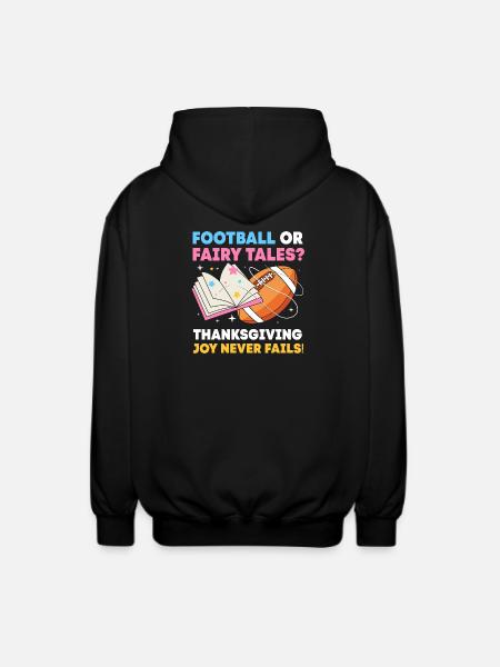 Thanksgiving Gender Reveal Werdende Mutter - Unisex Kapuzenjacke - Schwarz