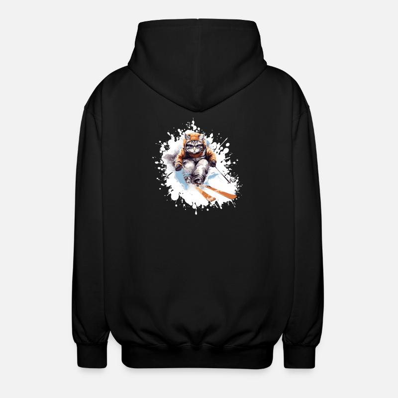 Cat Ski Skiing - Veste à capuche unisexe - noir